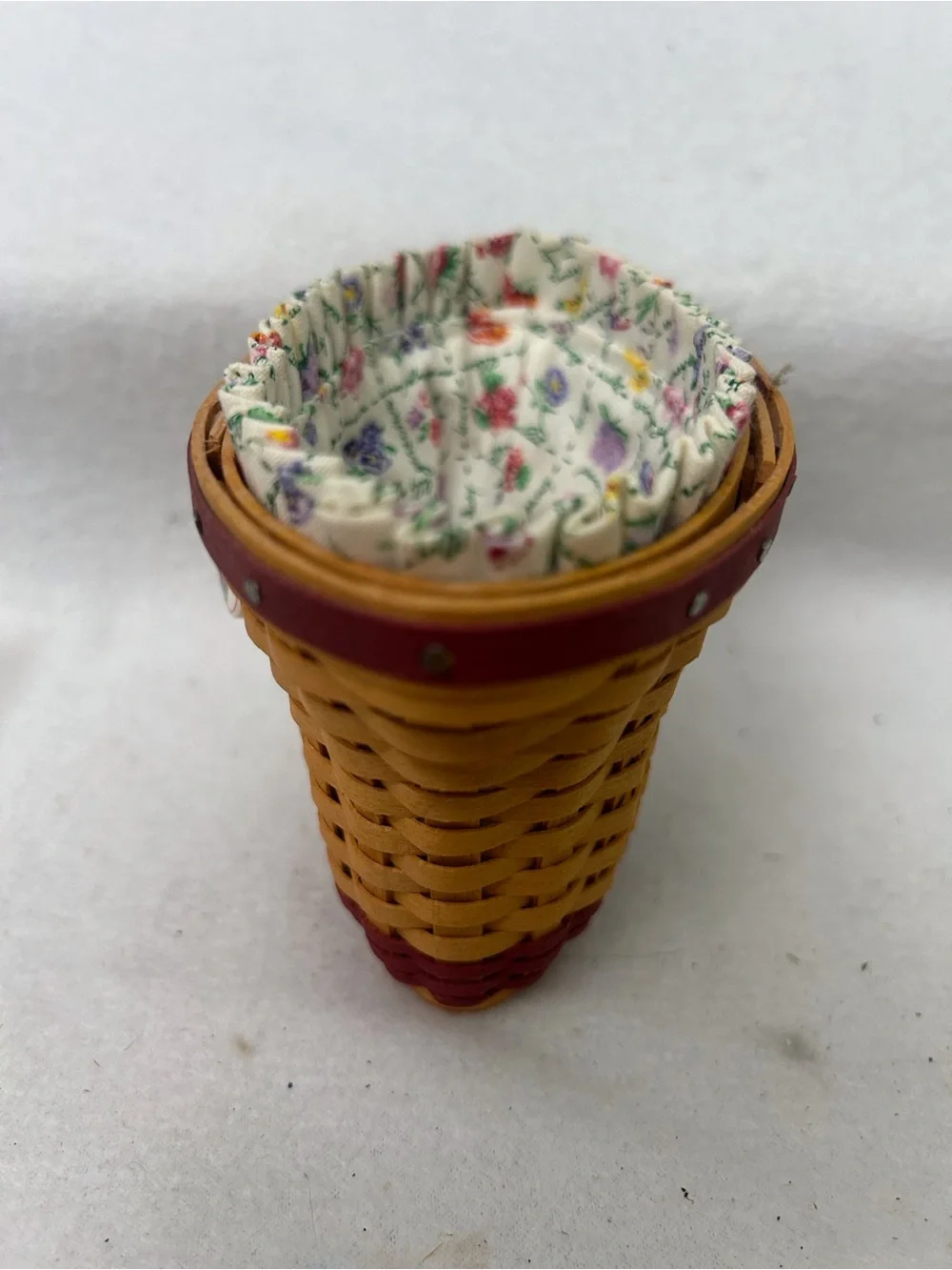 Longaberger 2005 Miniature Geranium Basket Collector Set